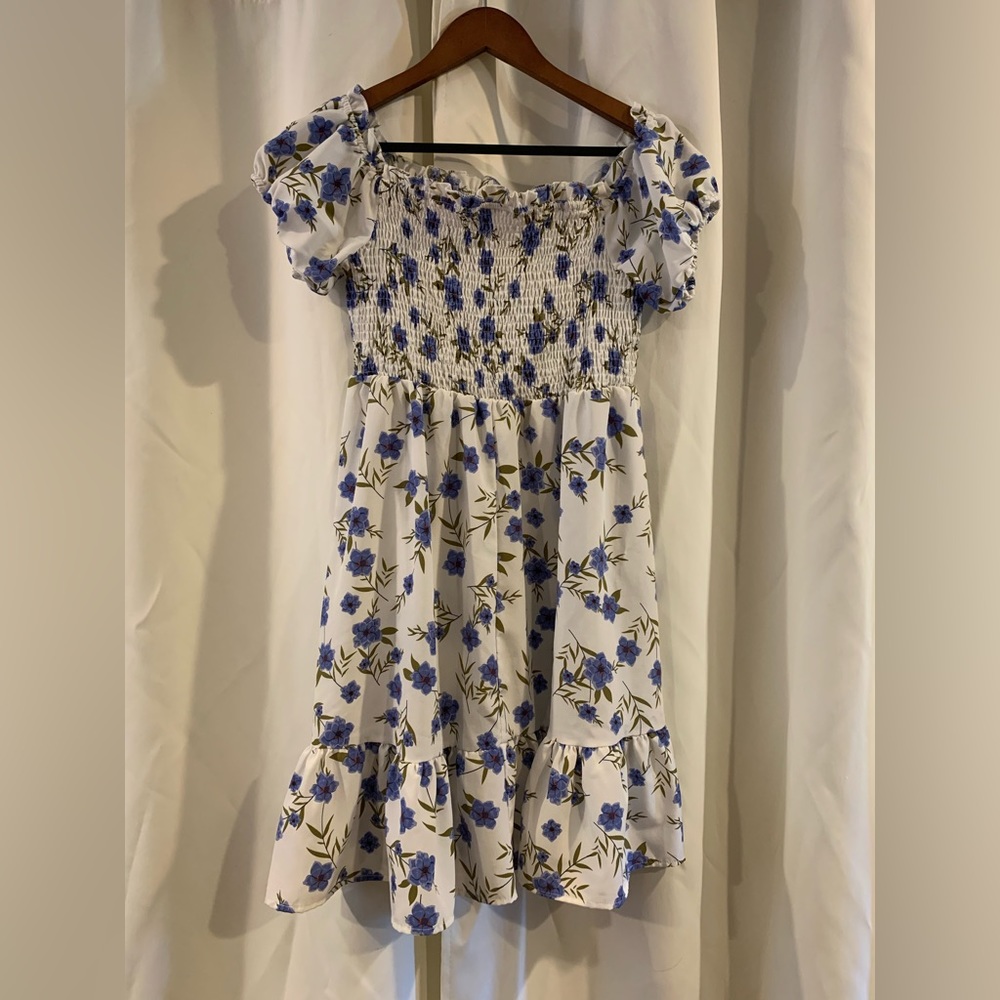 Floral Mid Length Cottagecore Dress